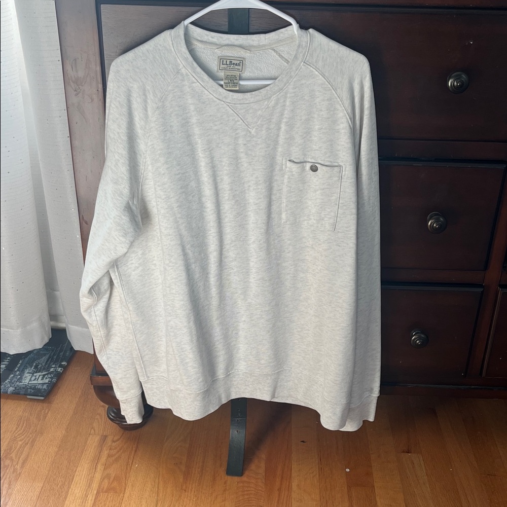 L.L. Bean Men's Heather Gray Crewneck Sweater